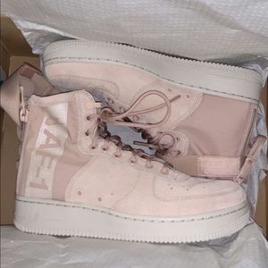 Nike rose gold Air Force 1